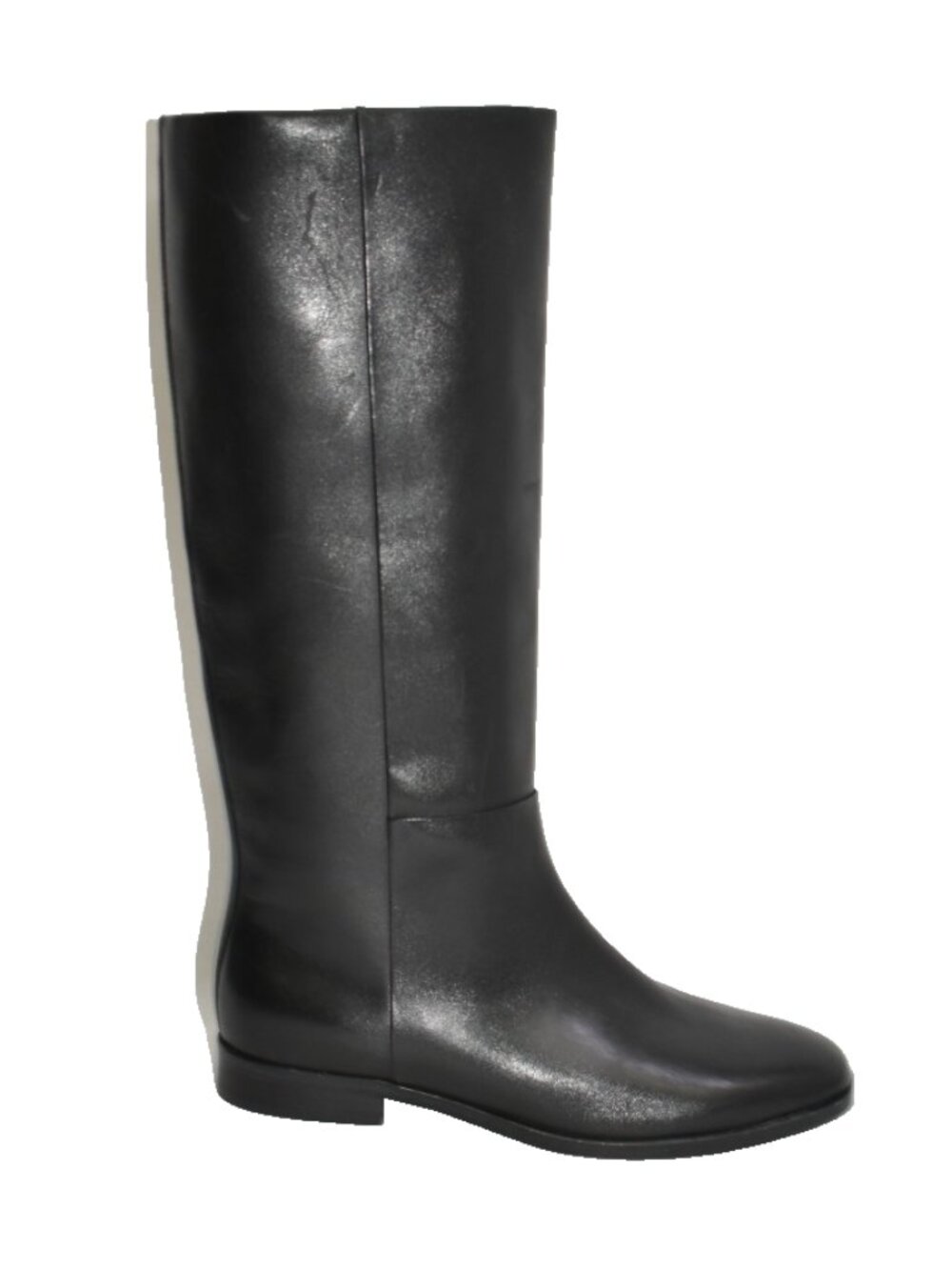New! VINCE Martell Sz 8.5 Knee High Leather Classic Riding Boot Black US DD563